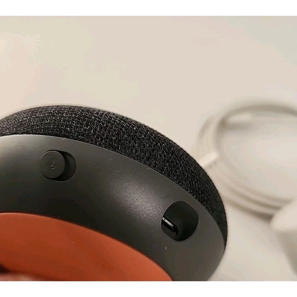 Google Home Mini Smart Assistant, Bluetooth Speaker, Model HOA, Orange